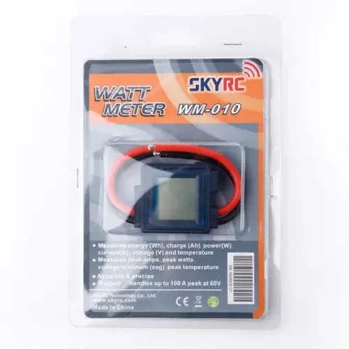 

SKYRC WM-010 High Precision RC Multifunction Watt Meter energy (Wh), charge (Ah), power (W), current (A) and voltage (V)
