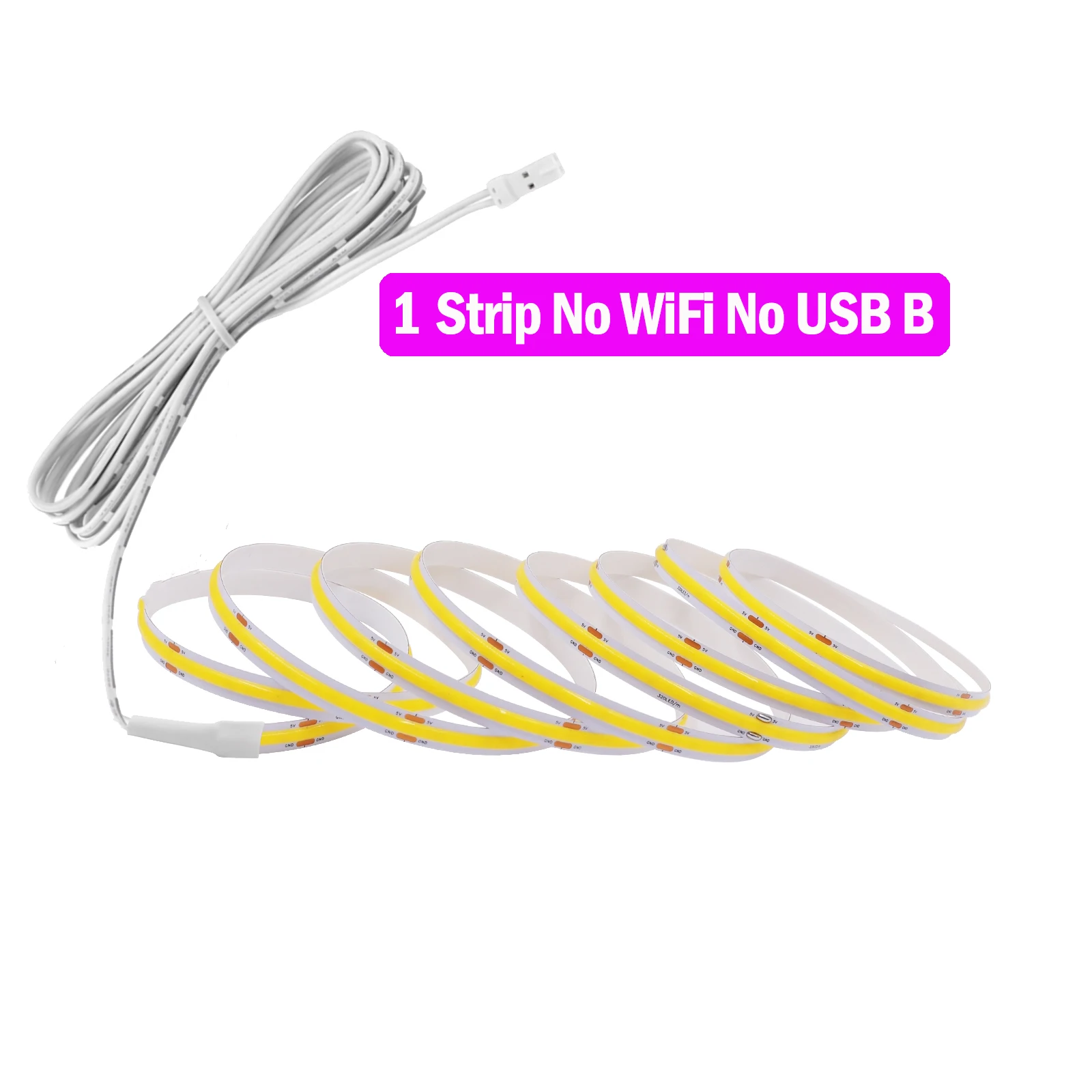 GAHADA Tuya WiFi COB LED Streifen Tuya Smart Leben APP Steuerung Dimmbare LED Streifen Licht 5V USB 320LEDs lineare Licht Wand Küche Schrank 3