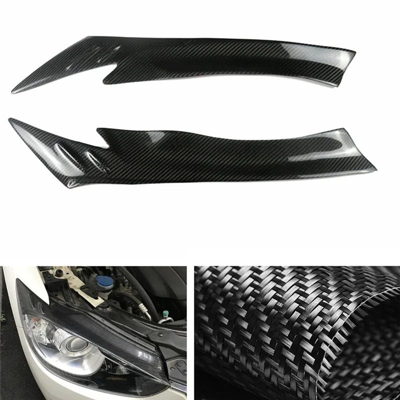 

ABHY-Headlamp Eyebrow Headlight Eyelid Trim For Mazda CX-5 2013-2016 Car Front Head Light Lamp Cover Brow Sticker