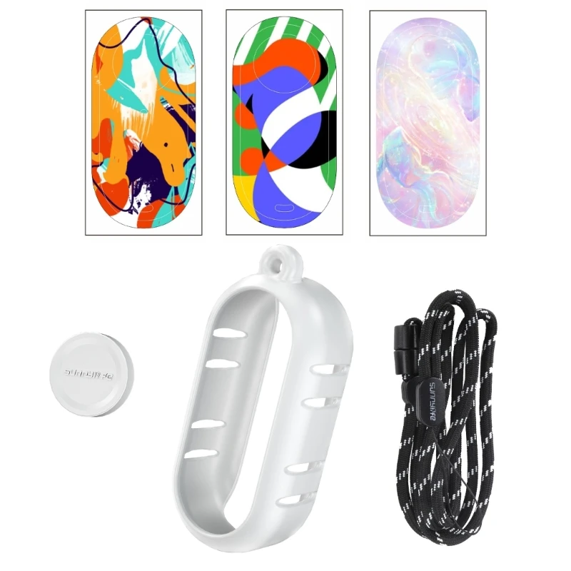 Good Heat Dissipation Silicone Case with Sticker and Lanyard for GO 3 Cameras Dropship