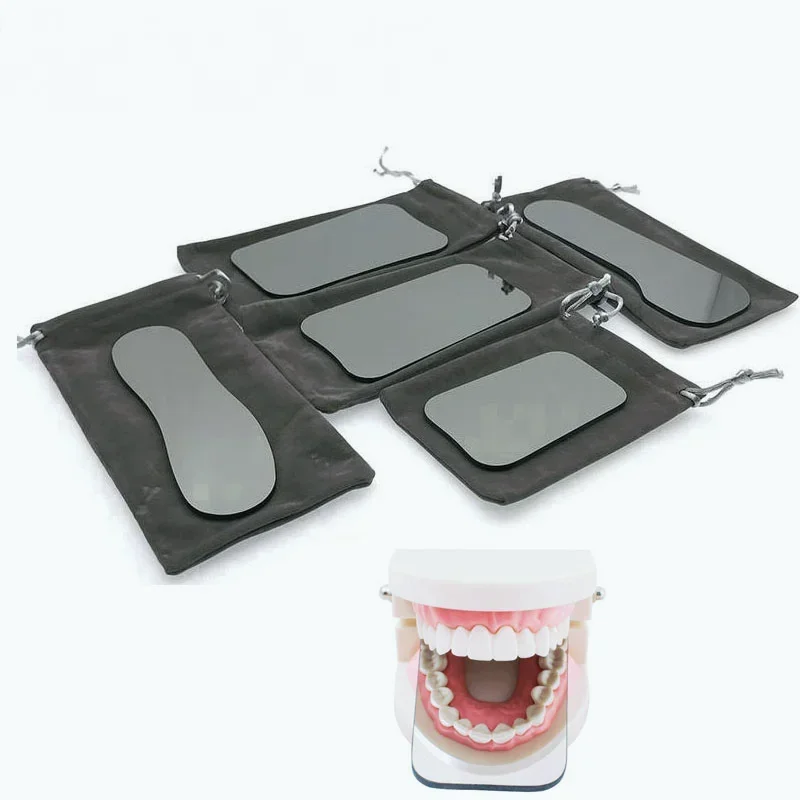 

Dental Tools Mirror Intraoral Orthodontics Photographic Oral Mouth Glass Orthodontic Mirror Rhodium Occlusal 2-Side Reflector