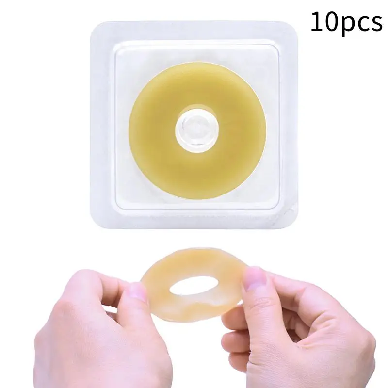 10Pcs Anti-Leakage Ring For Colostomy Bag Ostomy Paste Ring Baseplates Stoma Care Products To Protect Skin