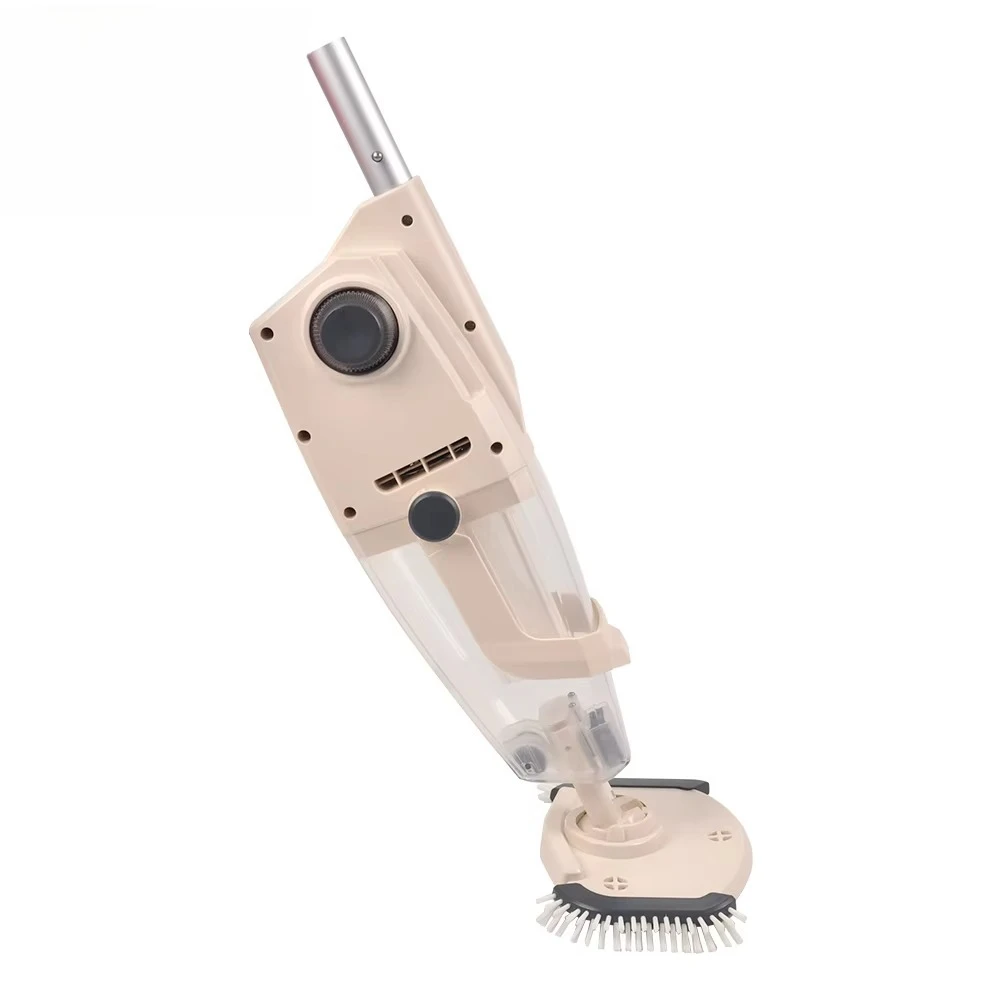 Swimming Pool Vacuum Cleaner, Rechargeable, Pool Cleaning, with Adjustable Rod and Brush, Easy To Operate, Waterproof