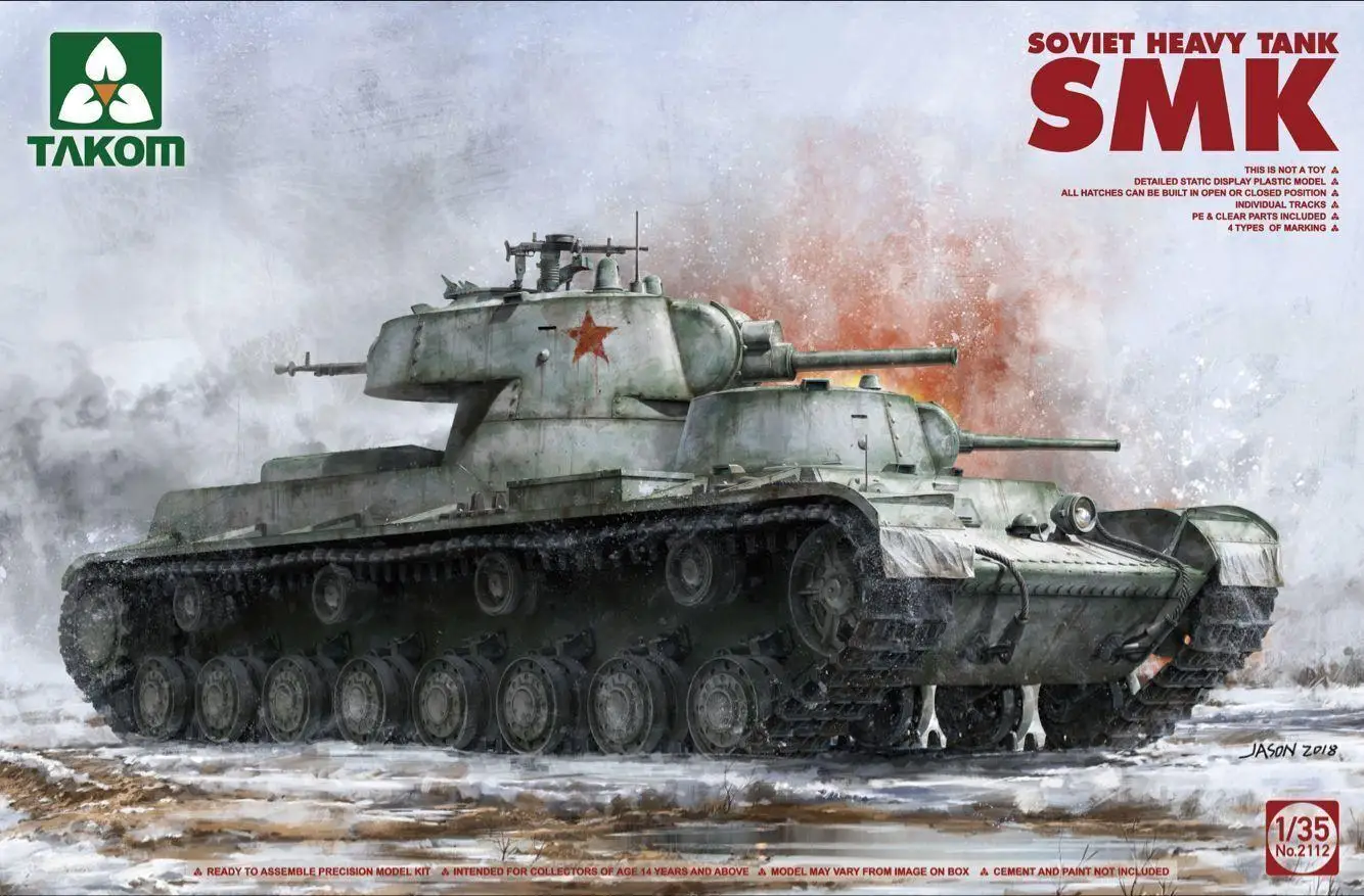 Takom 1/35 2112 Soviet Heavy Tank SMK Model Kit