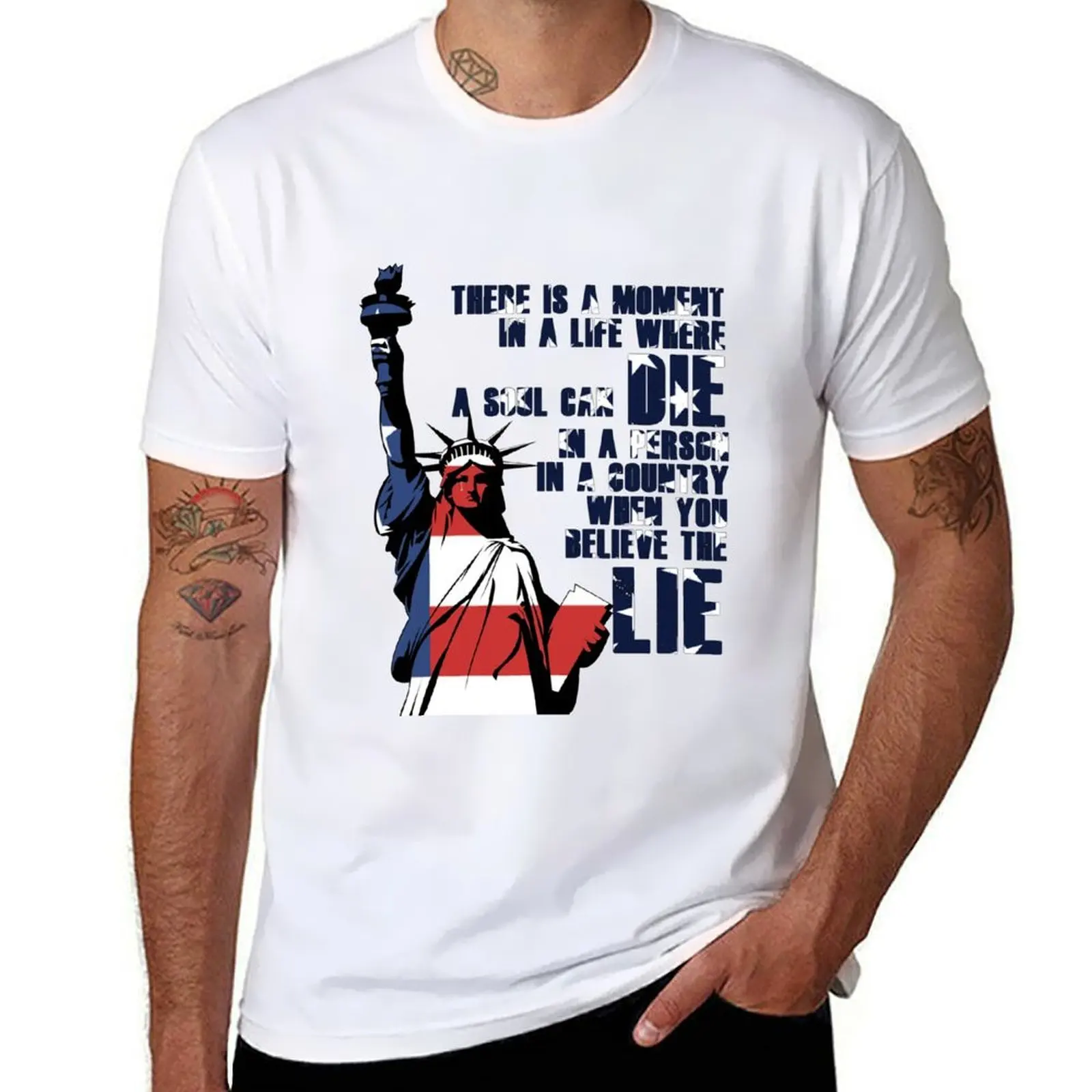 

u2 american soul lie T-Shirt t shirt personalised cotton t shirt pack T-Shirt