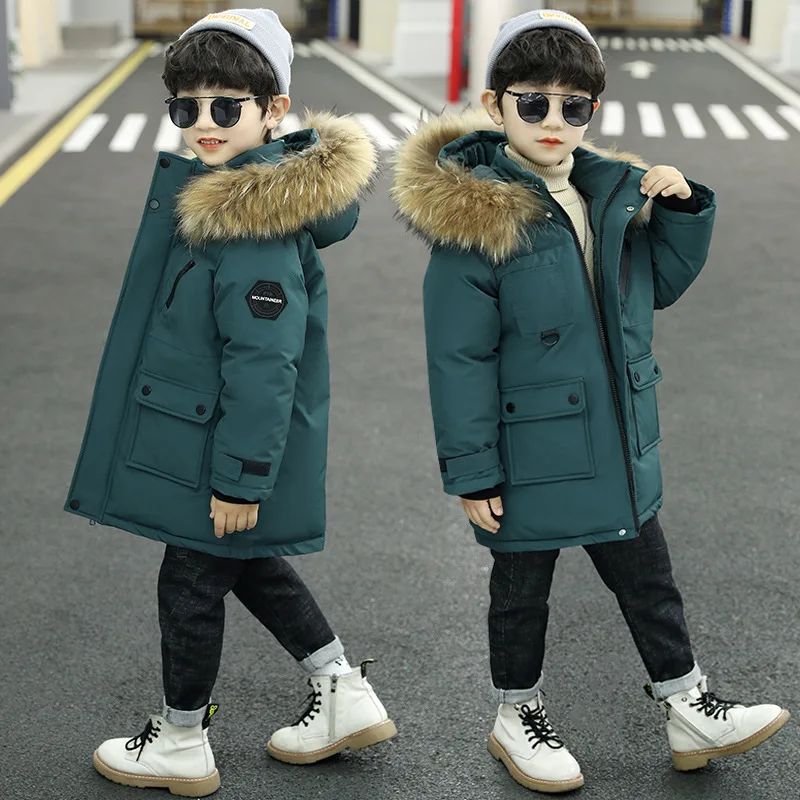 Children Winter Down Jacket Girl toddler boy clothes Thick Warm Hooded Coat Kids Parka spring Teen clothing Outerwear snowsuit