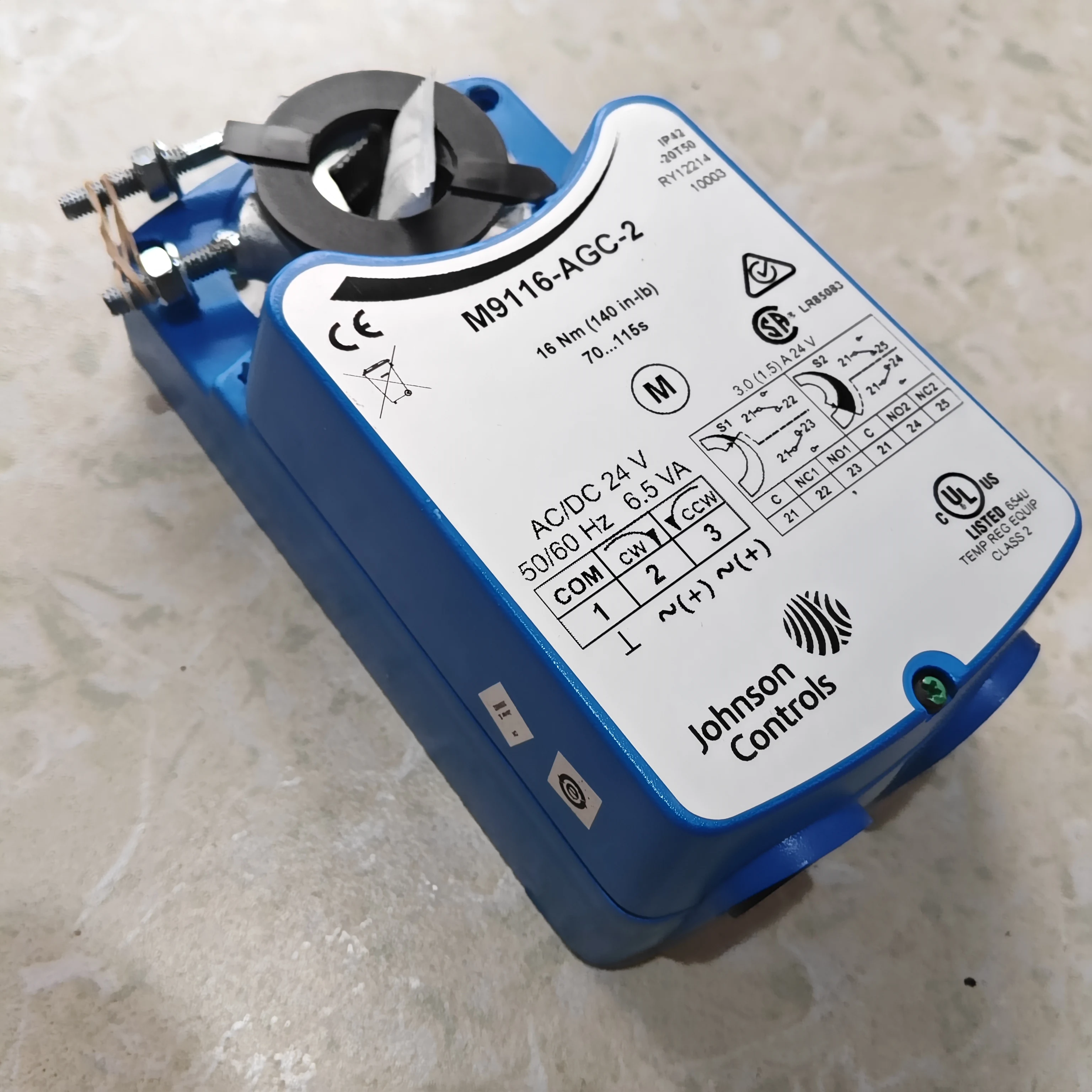 New Johnson Controls damper actuator M9116-AGC-2