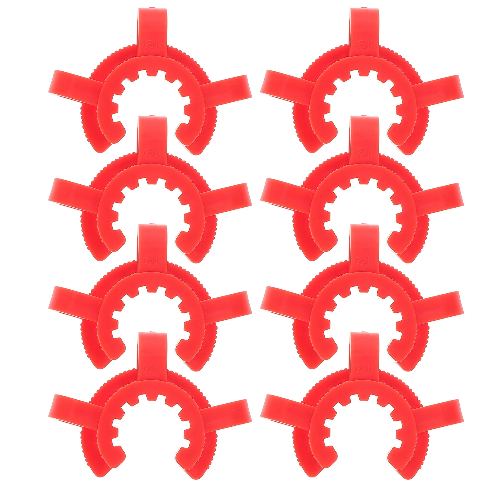 

8Pcs Durable Plastic Clamp Glass Joints Clips Firm Grip Stylish Lab Accessories Glass Joints Clips Plastic Labs Clamps