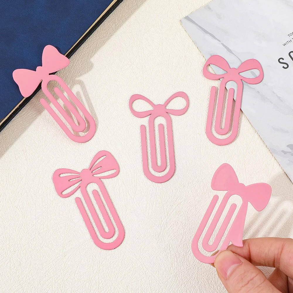 

Pink Bow Bookmark Cute Gift for Women Student School Supplies Teacher Office Stationery Birthday Gift for Women