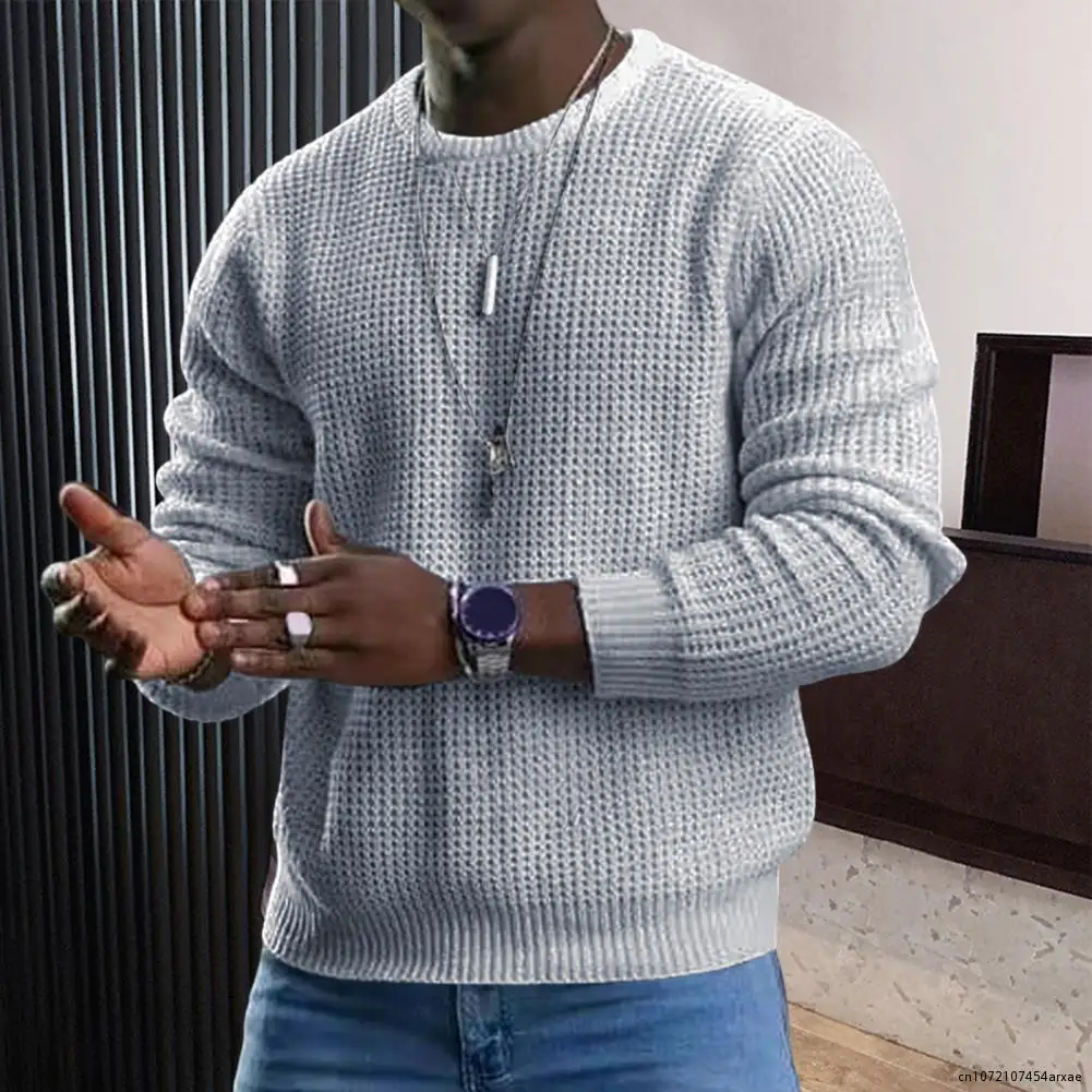 

Trendy Men Autumn Top Simple Style O Neck Men Autumn Top Pullover Streetwear Autumn Sweater Male Clothes