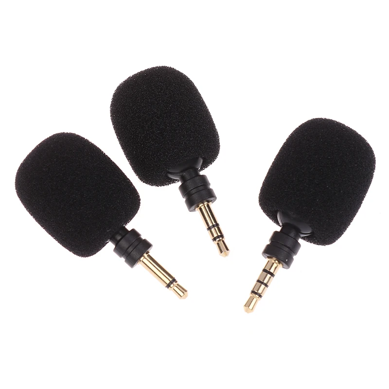 ميكروفون صغير محمول 3.5 ملم Aux Mono / ستيريو / 4 أقطاب ميكروفون معدني السعة لأجهزة الكمبيوتر المحمول والكمبيوتر الذكي