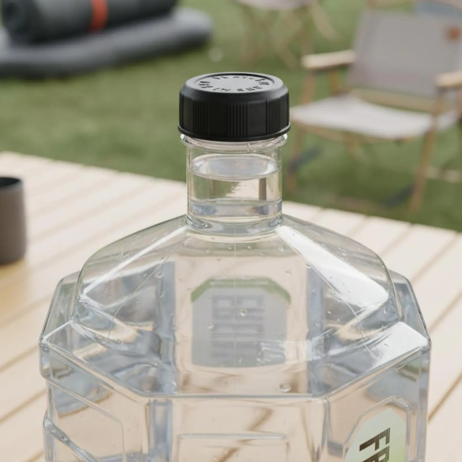 Octagonal Water Tank Lightweight Transparent Water Storage Jug Easy to Clean Camping Equipment for Road Trips