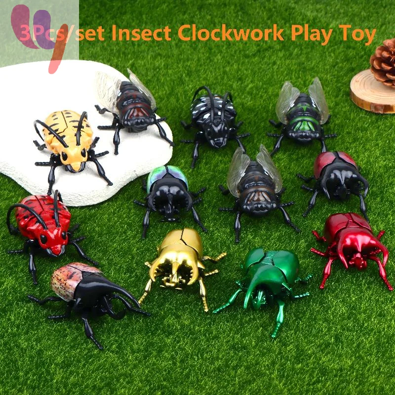 Hot Sale 3Pcs Set Wind Up  Toys Kids Clockwork Play Toys Prank Novelty Fidget Toys Educational Kids Party Favor Gifts Collection