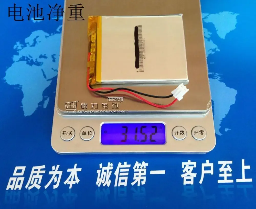 بطارية ليثيوم بوليمر جديدة 3.7 فولت، 405565   كتاب إلكتروني بقدرة 2000 مللي أمبير في الساعة، قارئ إلكتروني، GPS PSP Mail قابل لإعادة الشحن، Li-ion CellA جيد