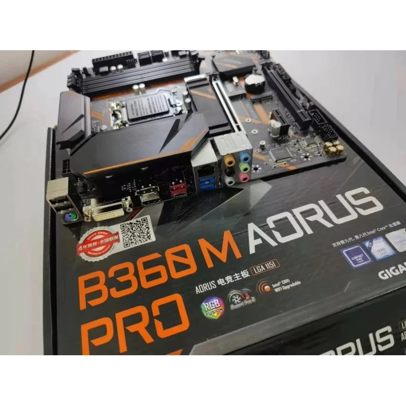For Gigabyte B360M AORI PRO 365 main board supports ninth and eighth generation processors
