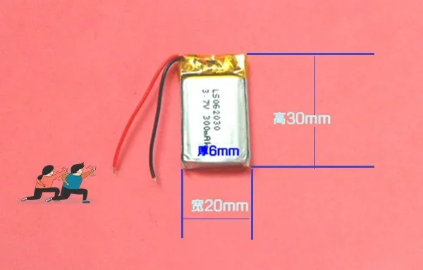 3,7 В 602030   Литий-полимерный аккумулятор большой емкости Playright, обучающая ручка для чтения, аккумуляторная батарея 300 мАч, общий титон