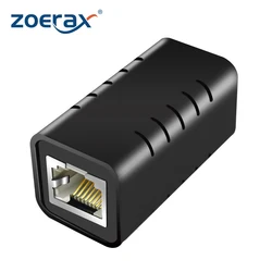 ZoeRax 이더넷 케이블 연장 어댑터, LAN 커넥터, 인라인 커플러, 번개 보호, RJ45 커플러, Cat7, Cat6, Cat5e, 1 개