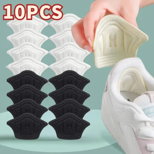 2/6/10 unids/set de plantillas para zapatos, almohadillas de talón para zapatos, tamaño ajustable, adhesivo para el cuidado de los pies, pegatina trasera, plantilla de inserción para zapatos