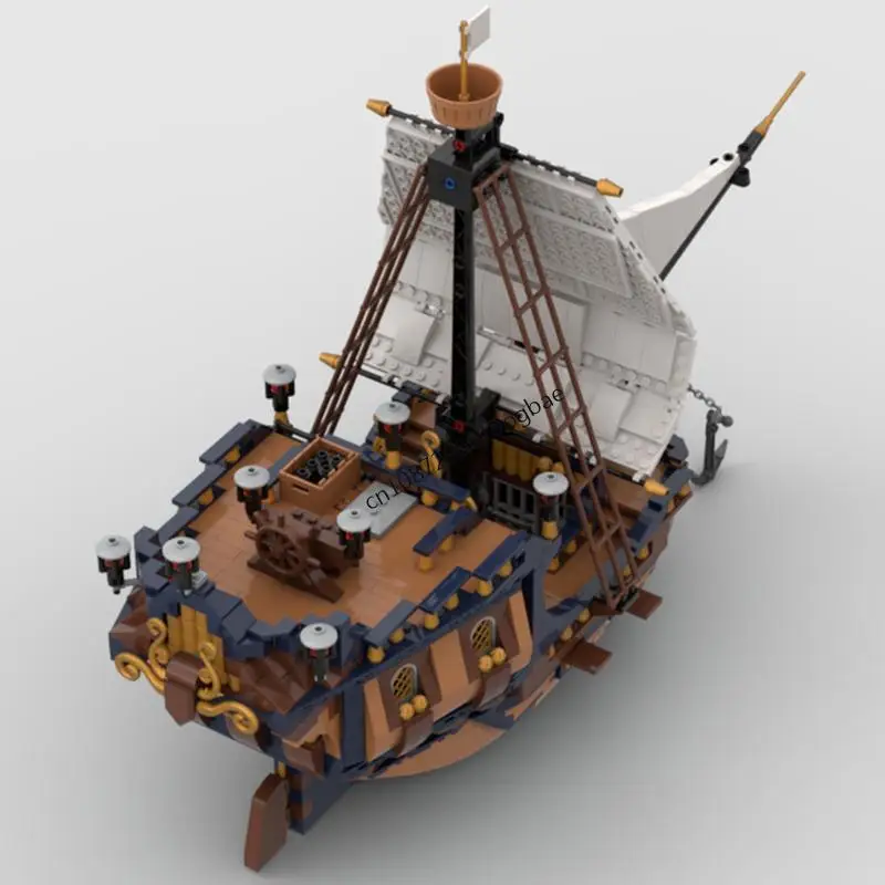 جديد 2184 قطعة Moc سلسلة قراصنة القرون الوسطى الأوروبية ليل تشونك 2025 سفينة حربية أفكار إبداعية لعبة الرائد الإمبراطوري هدية بنة