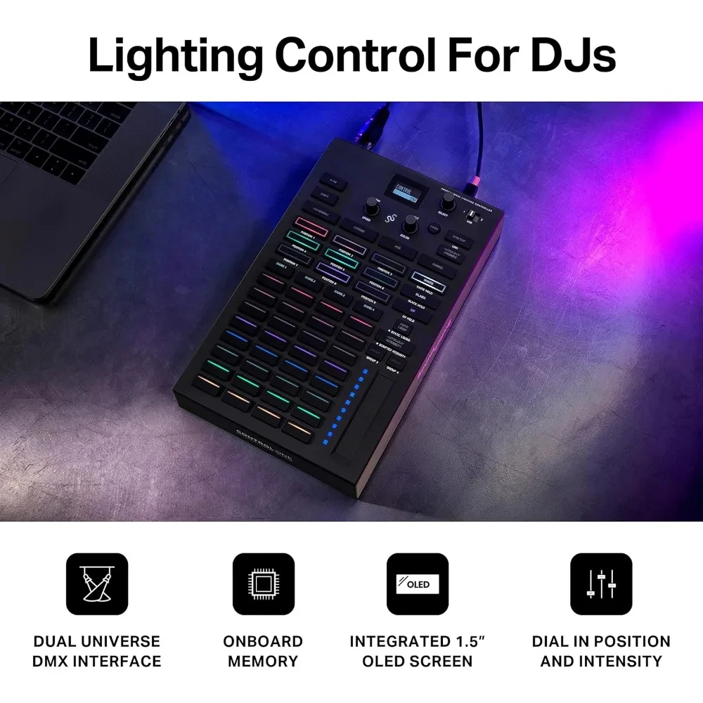 Professional DMX DJ Lighting Controller with 3 Months Software Access and DMX Lights and Phillips Hue Support