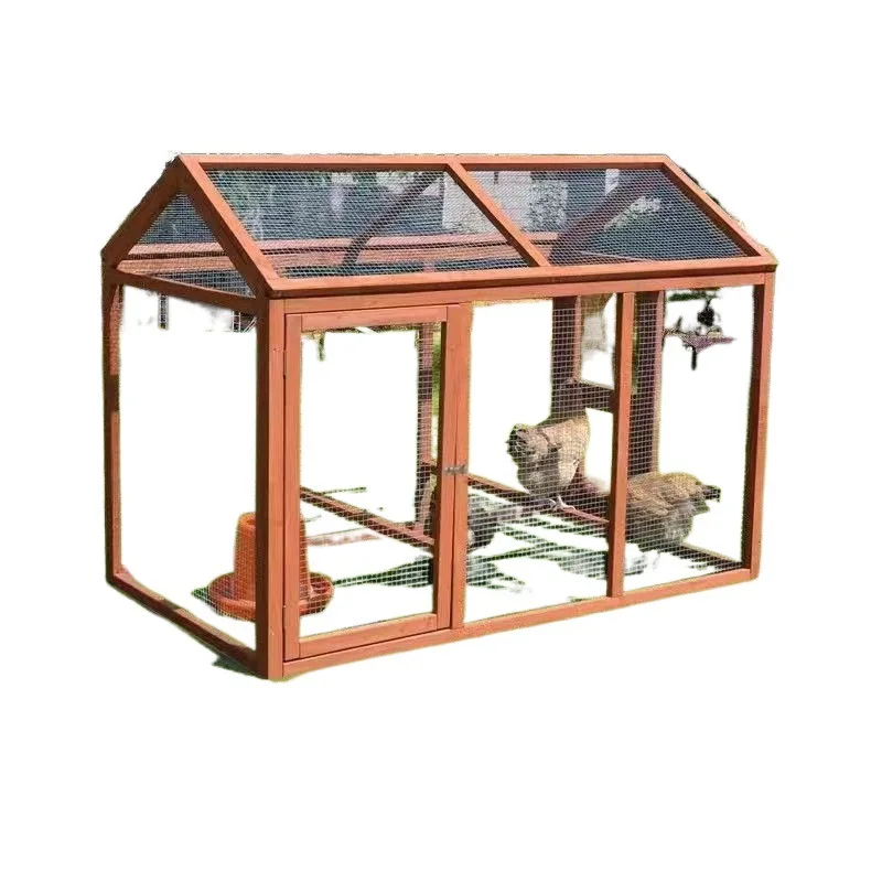 Hühnerkäfig für die Familie im Freien, Kaninchenkäfig, Entenkäfig, winddicht, regenfest, Hühnervilla aus Holz