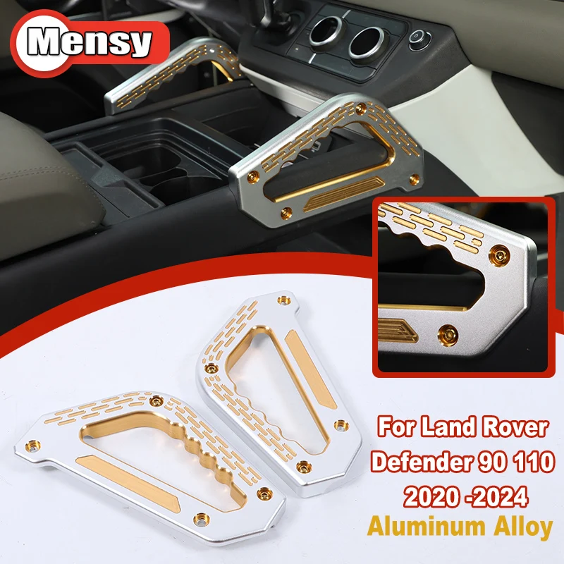 For Land Rover Defender 90 110 2020 + Car center console side armrest Aluminum alloy Interior modification accessories 2 Pcs