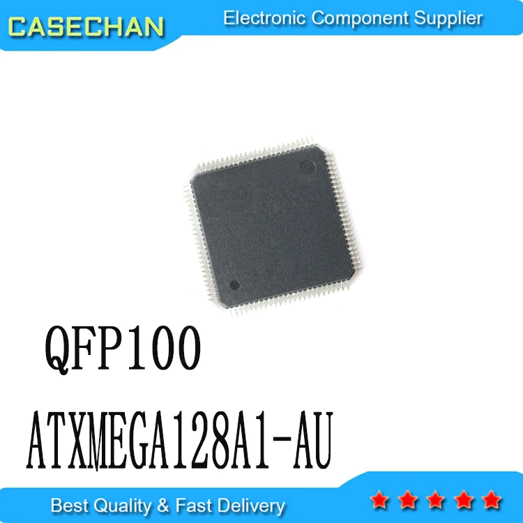 10PCS New and Original ATXMEGA128A1 ATXMEGA128 QFP100 Original New In Stock IC chip ATXMEGA128A1-AU