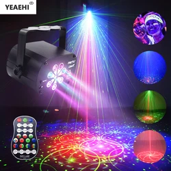 Mini Stage Light Led Dj Disco Laser Projector With Remote Control Professional Stage Lighting Effect for Wedding Home Party Lamp