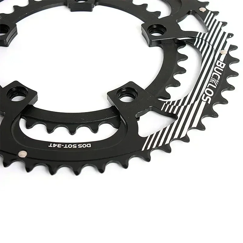 BUCKLOS 110 BCD Chainring 34/50T 36/52T 39/53T Bicycle Double Chain Ring for 8/9/10/11s Crankset Aluminum Road Bike Chainwheel
