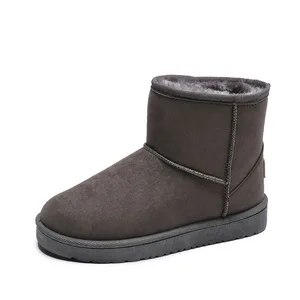 Botas femininas de neve de inverno, sapatos de algodão, mais velo, espessadas, quentes, achatadas, curtas, antiderrapantes, Novo, 2022 10 principais vendas botas feminina plus size - №6