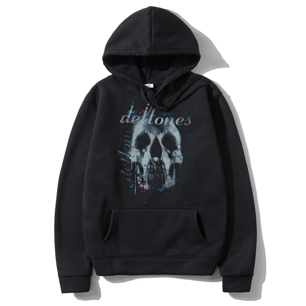 Hot Sale Deftones Skull Black Graphic Print Hoodie_Men\'s Hoodie Hip Hop Sweatshirt Boys\' Coat Sweatshirt Clothing New Style