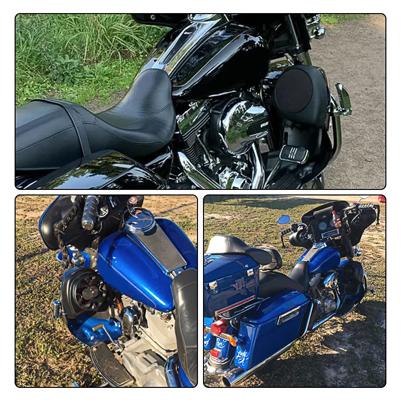 오토바이 6.5 "하부 다리 워머 배출 페어링 스피커 어댑터 포드 Harley Touring Electra Street Glide 1996-2022