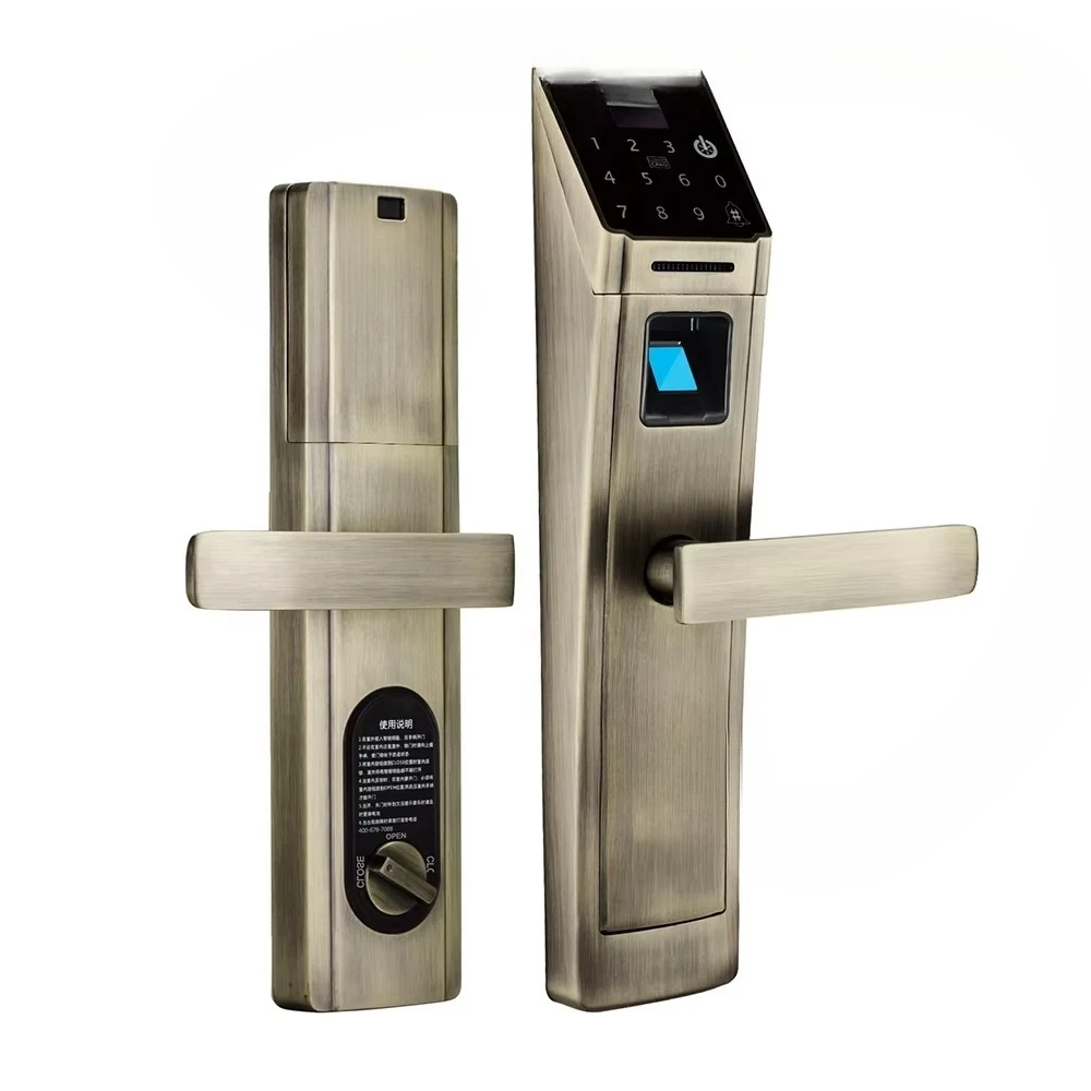 Aluminum Alloy Front Door Lock with Electronic Digi Keypad RFID Card and Code Pin Pad Features Memory Card Data Storage Option