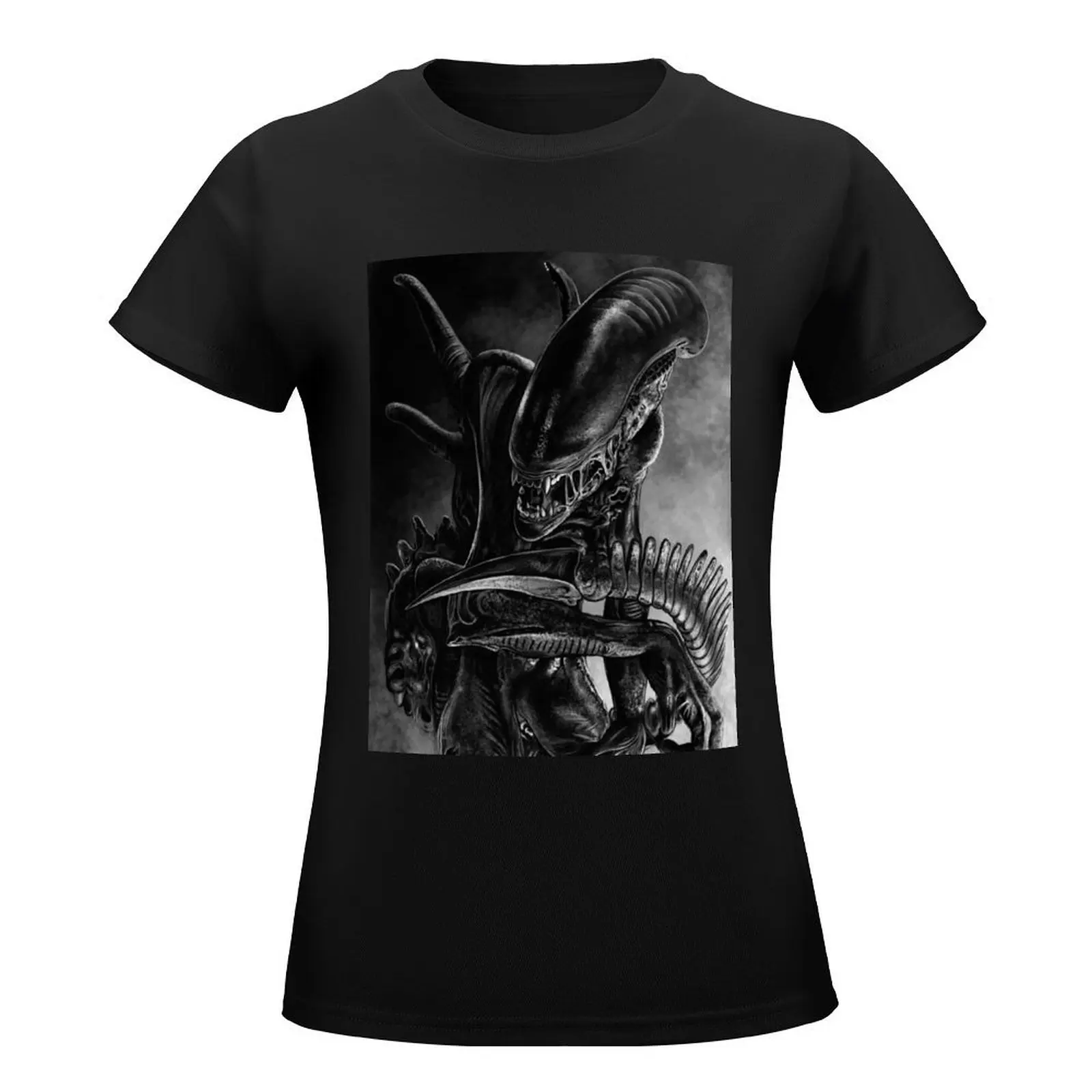 Xenomorph T-Shirt lady clothes Female clothing Blouse cute clothes clothes for woman