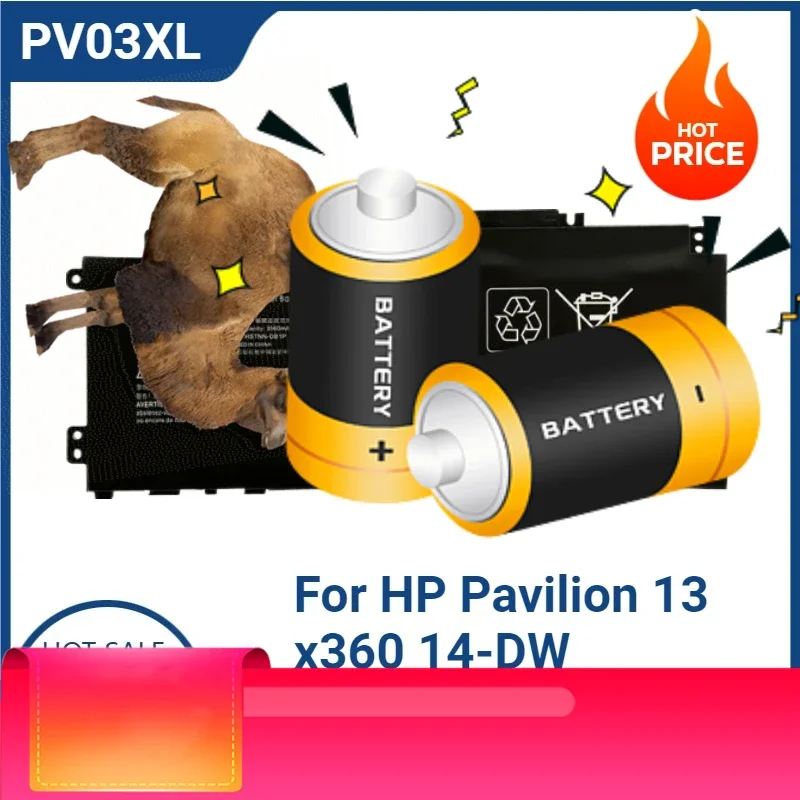 

PV03XL 11.55V 43.3Wh 3560mAh Battery For HP Pavilion 13 x360 14-DW 14M-DW L83388-AC1 PV03043XL HSTNN-DB9X HSTNN-LB8S