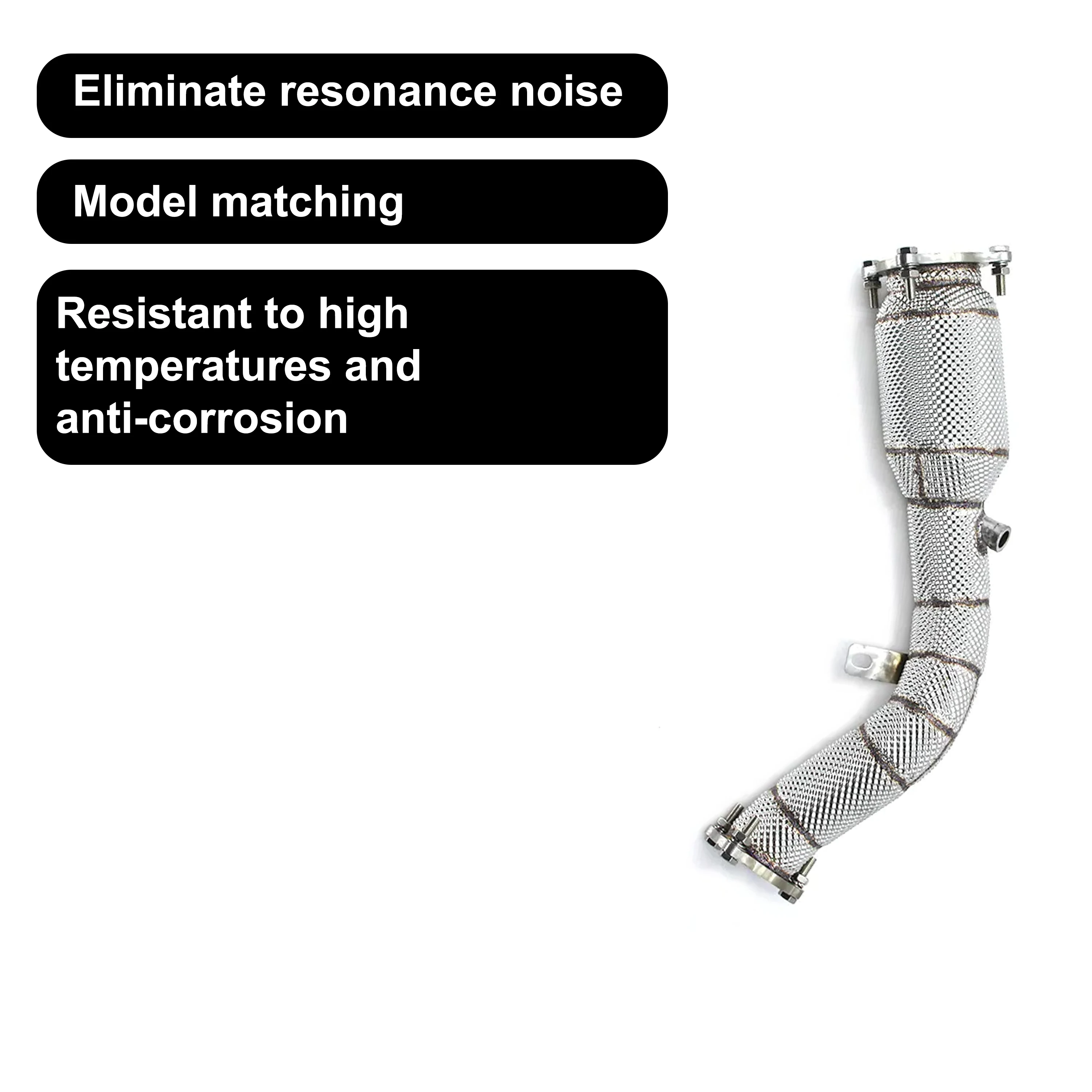 ACE Performance Auspuffrohr für Audi A4/A5/Q5 B8/B8.5 2.0T Hochleistungs-Kat-Downpipe mit Hitzeschild Qualitäts-Auspuffsysteme – Detail 5