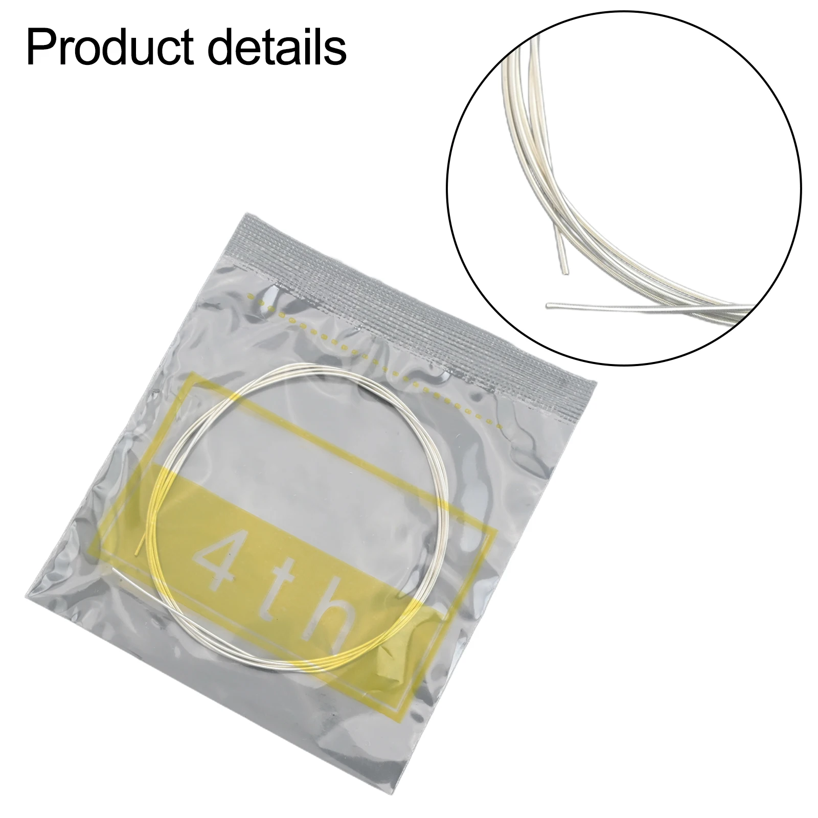

Practical Guitar Strings Classical Guitar Transparent & White 6 Pcs/set For Classical Guitars Guitar Strings IRIN Parts