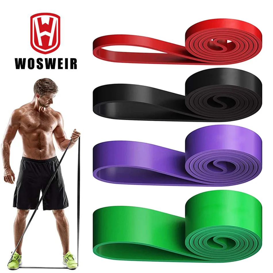 WOSWEIR Elastic Training Gum Resistance Bands Gym Home Fitness Expander Yoga Pull Up Assist Rubber Crossfit Workout Equipment