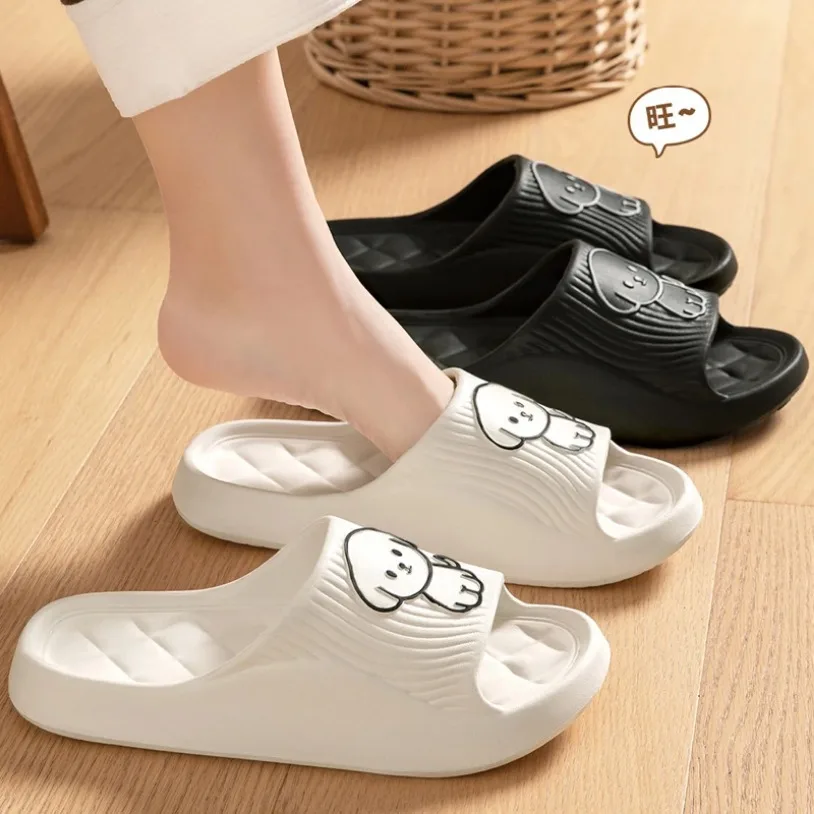 Home Cloud Slipper Woman Dog Puppy Sandal Funny Flip Flops Cartoon Soft Beach Non Slip House Shoe Men Platform Female Slides