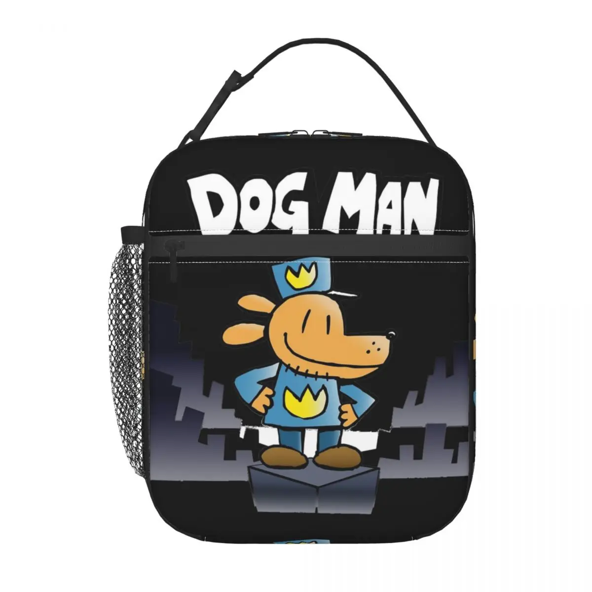 Bolsa de almuerzo con aislamiento térmico de cómic para hombre y perro, bolsa portátil de dibujos animados para la escuela, contenedor para hombres y mujeres, loncheras térmicas más frescas