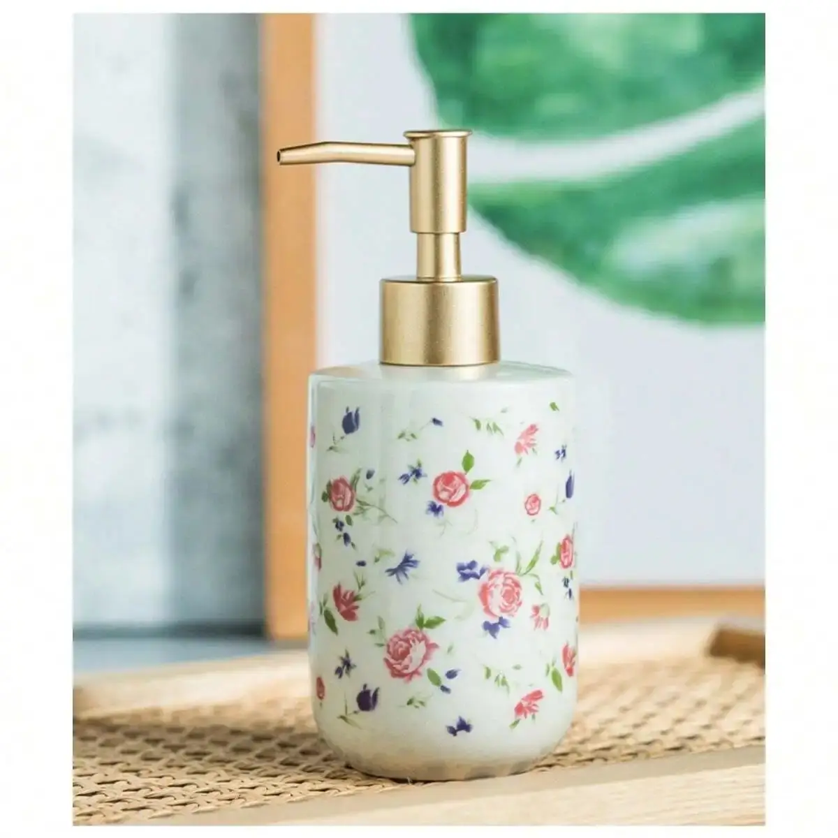 Retro Minimalist Style Bathroom Hand Sanitizer Bottle,Hotel Bathroom Shampoo Shower Gel Sub-Packaging Press,Soap Dispenser