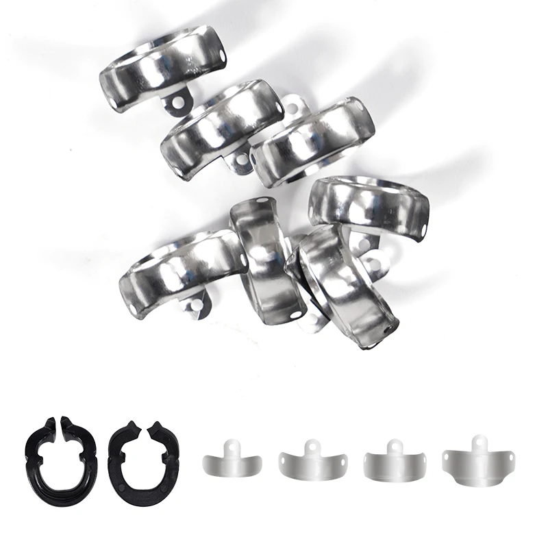 

Dental Sectional Matrix Band Kit with Contoured Metal Matrices and Resin Clamping Rings Restorative Composite Fillings Tools