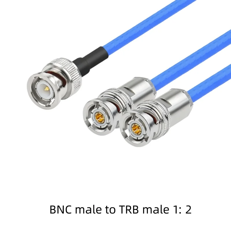 BNC male and female turn to double triaxial TRB 1 minute 2 test cable Q9 revolution three bayonet TRB double male