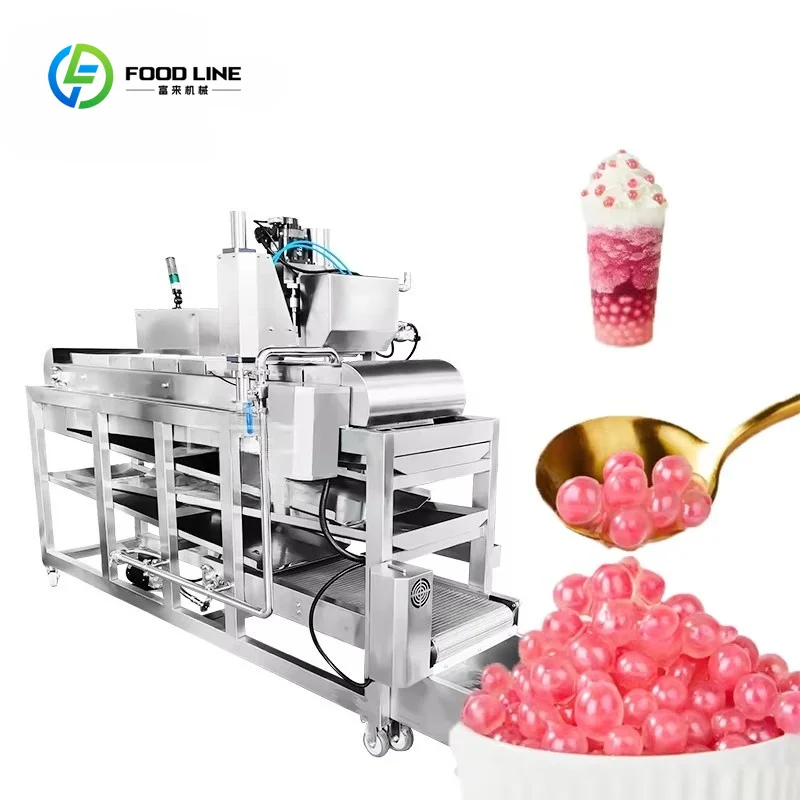 Customized High Quality Boba Jelly Depositing Popping Boba Tapioca Balls Machinery Fully Automatic Popping Boba Making Machine
