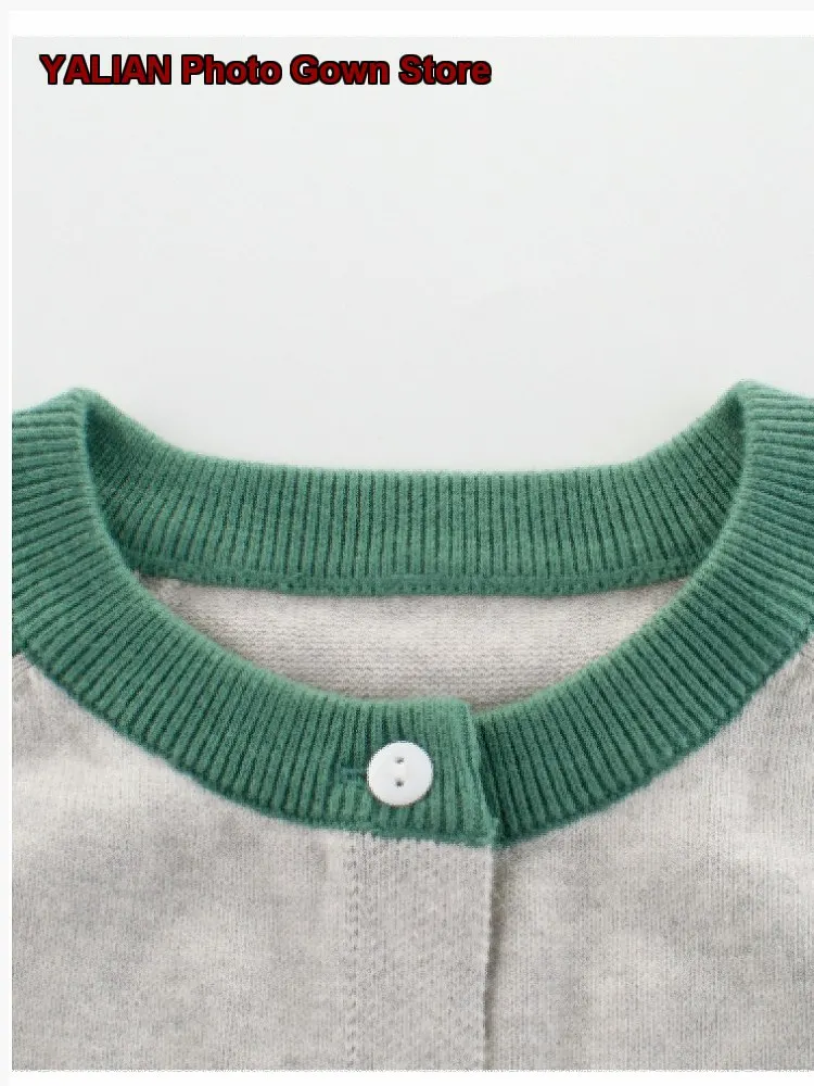 27kids Boys Pure Cotton Spring Autumn Children Knit Top Little Kids