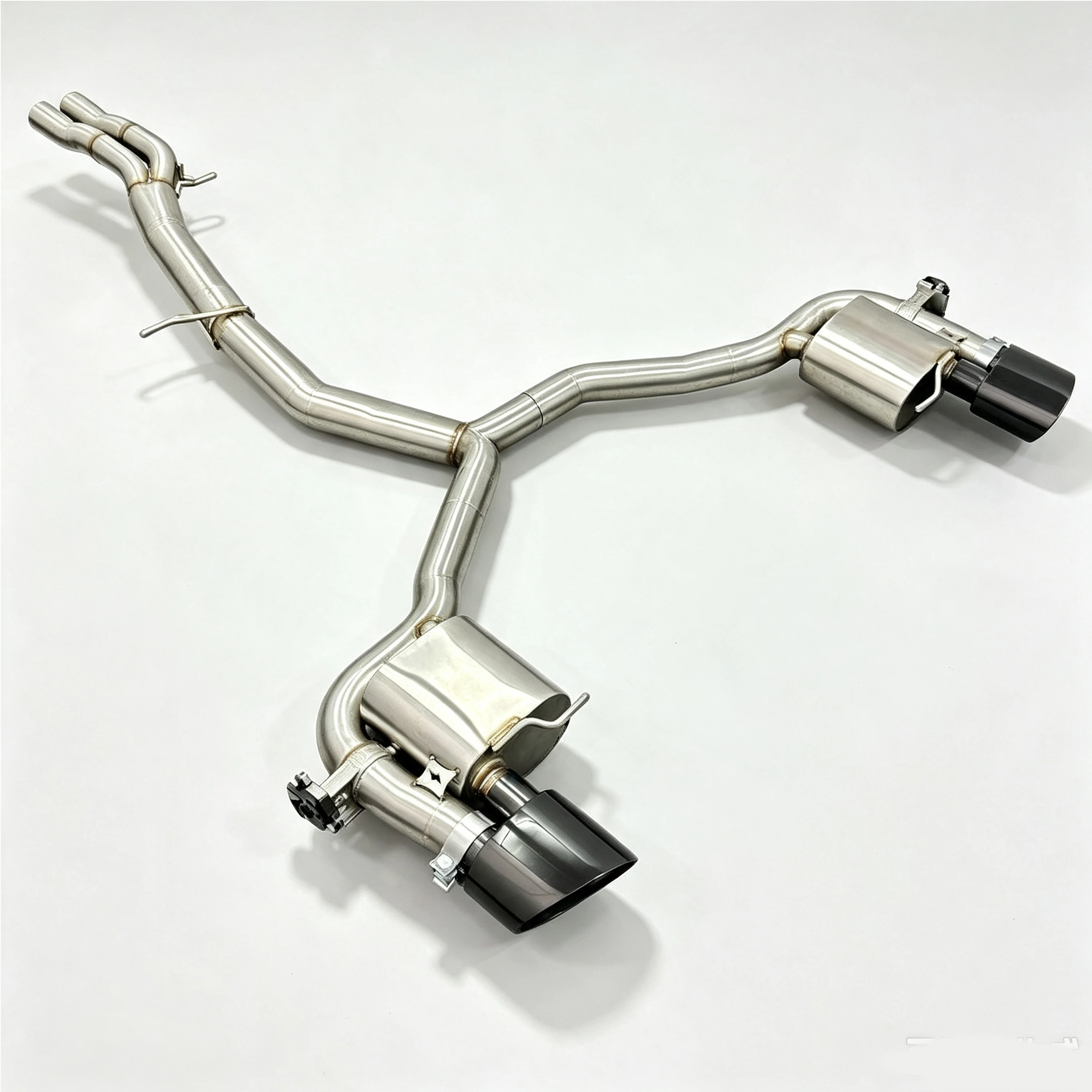 Hochleistungs-Catback-Auspuffanlage für Audi RS4/RS5 B9/B9.5 2.9T 2017-2024 Edelstahl-Klappenauspuffanlage mit Endrohren – Detail 7