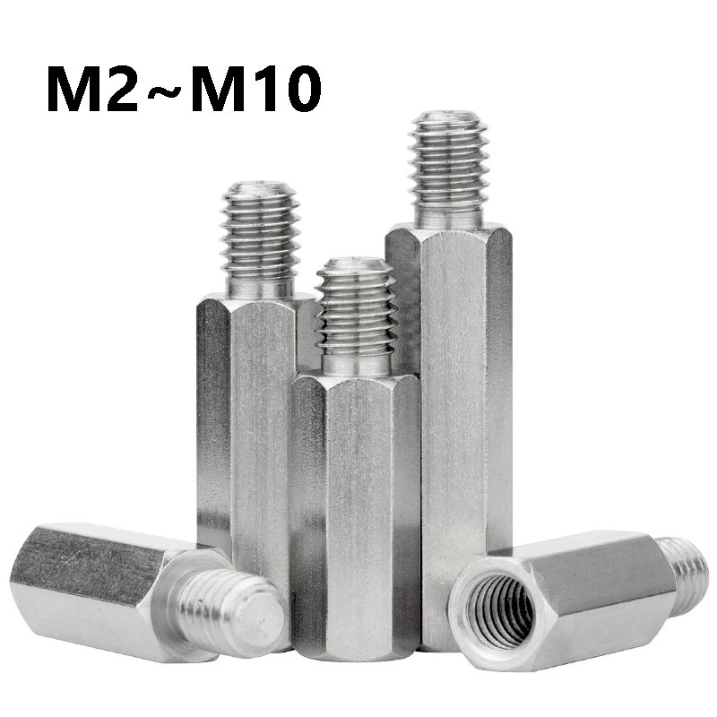 M2 M2.5 M3 M4 M5 M6 M8 M10 Standoff PCB Support Male Female Hex Board Spacing Screw Stainless Steel PCB Support Spacer