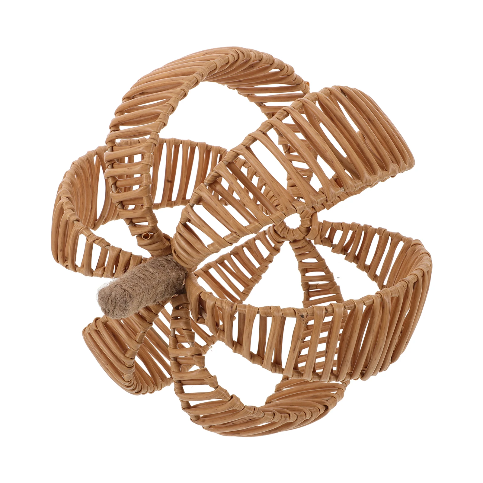 

Handwoven Pumpkin Ornament Plastic Iron Wire Frame Vivid Lifelike Desktop Decor Halloween Party Table Decoration Festival Accent