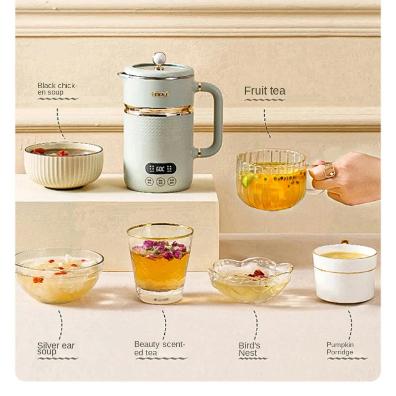 أوعية صحية محمولة عازلة للحرارة للمكتب متعددة الوظائف من الفولاذ المقاوم للصدأ غلاية أوتوماتيكية صغيرة كوب شاي بالأعشاب المزهرة المطبوخة