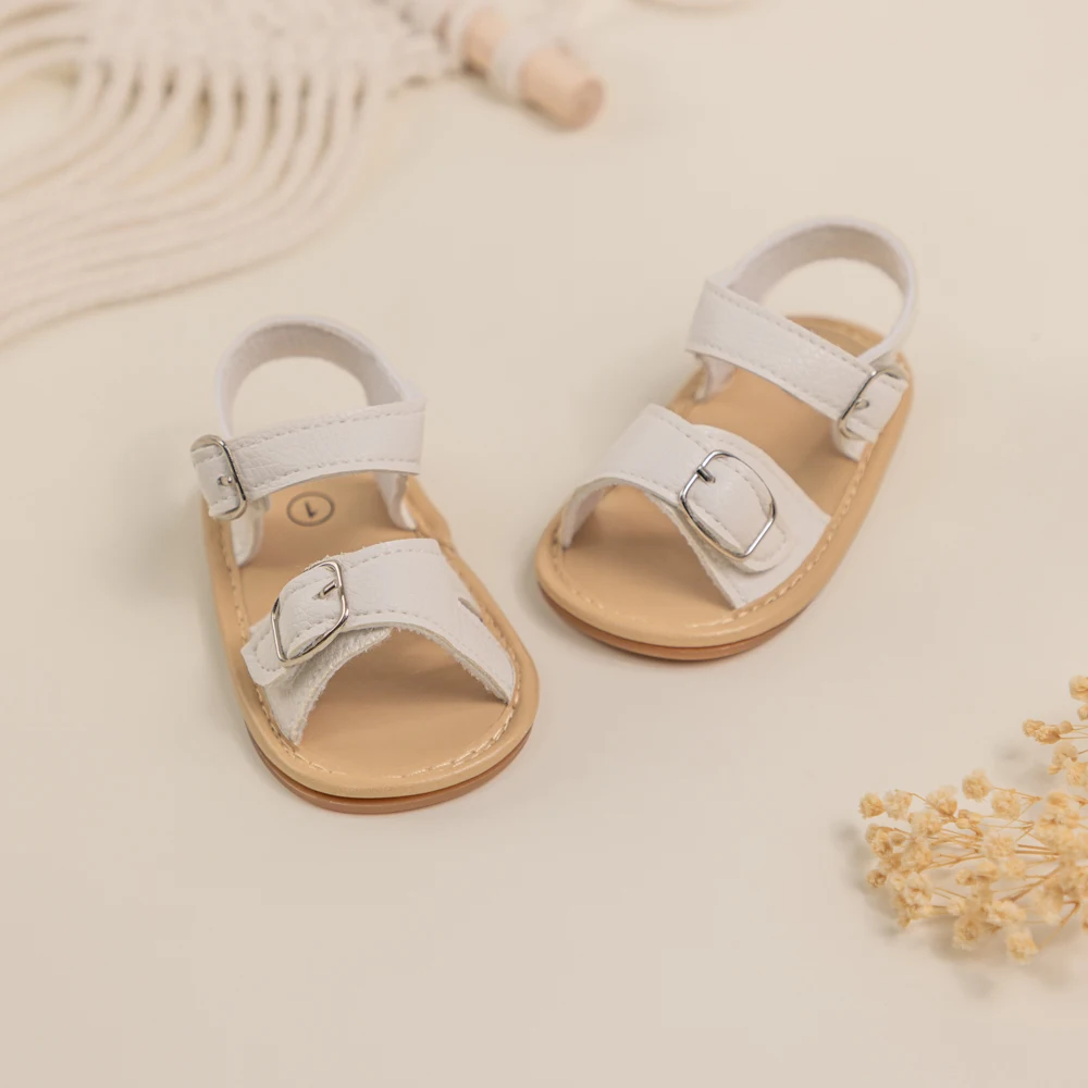 Meckior, sandalias para bebés, zapatos de verano para niños y niñas, zapatos antideslizantes de fondo suave para recién nacidos, sandalias clásicas para bebés de 0 a 18M, zapatos para caminar en cuna